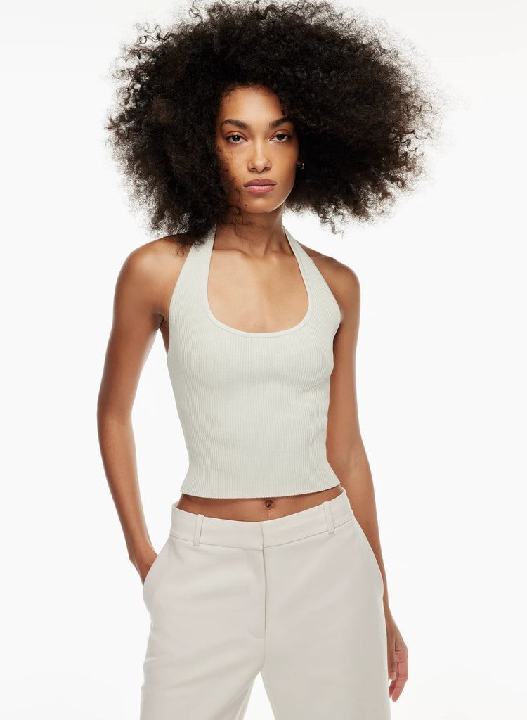 Sculpt Knit Backless Halter Top – Khadix